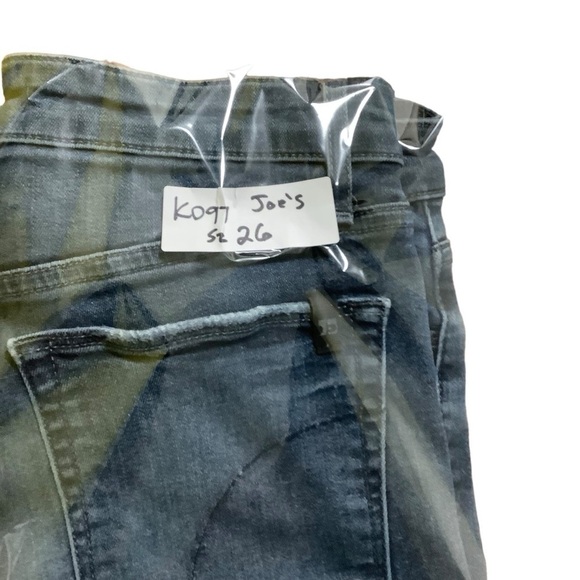 Joes Jeans Sz 26 High Rise Skinny Ankle Blue Raw Distressed Hem - Picture 8 of 8